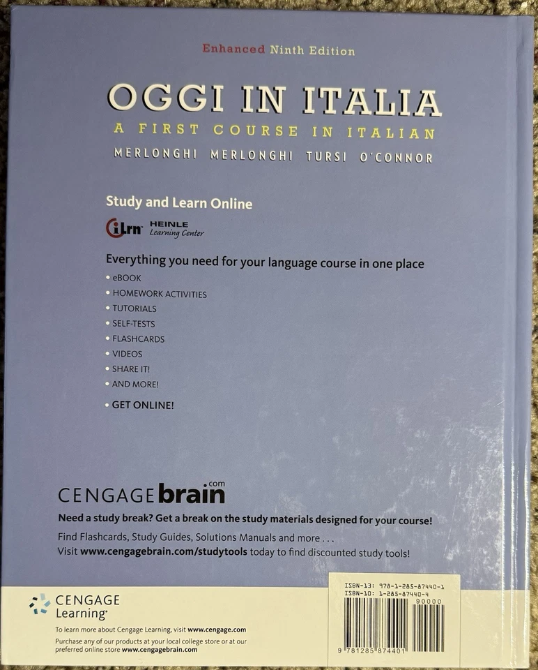 Italian Textbook-Oggi in Italia : A First Course-9th Edition Hardcover. - Image 4 of 4