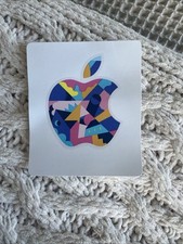 Official Apple Logo Decal Sticker From Gift Card Abstract Design