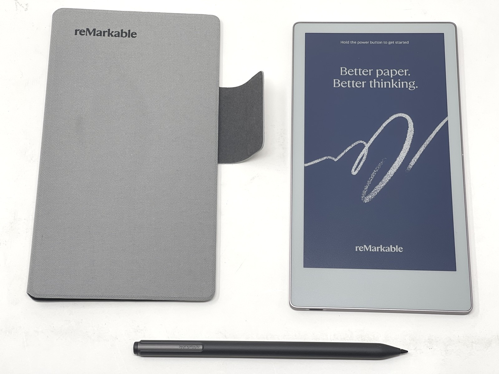 reMarkable Paper Pro Tablet RM03A 64GB Gray w/ Marker Plus & Folio Excellent