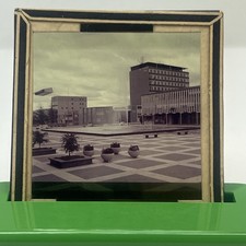 Vintage Magic Lantern Slide Civic Square ACT Commonwealth Australia Historic