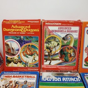 Lot Of 16 Intellivision Games With Boxes (Some Have Manuals & Overlays)