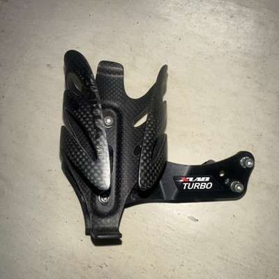 XLAB Turbo Wing Water Bottle Cage Rear Saddle Mount 2 Gorilla Cages Flat Black