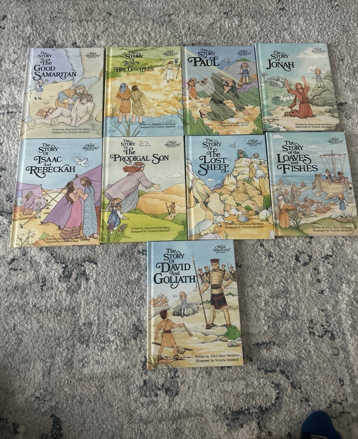 Alice in Bibleland StoryBook Lot of 9 Bible Stories Vintage