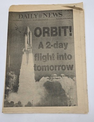 First Space Shuttle Columbia Launch -April 1981 NY Daily News Newspaper-LOT of 3