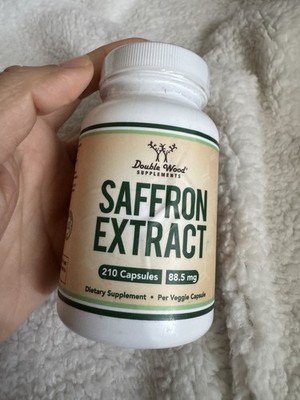 Double Wood Saffron Extract Dietary Supplement 210 Capsules Sealed Exp. 12/2026