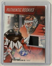 2023-24 SP Game Used Authentic Rookies Jersey #251 Olle Eriksson Ek Auto 100/149