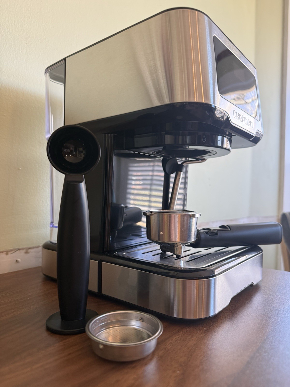 Espresso Machine by Chefman, CraftBrew, 15-Bar Pump Steam Pu