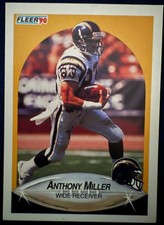 1990 FLEER #311 ANTHONY MILLER (SAN DIEGO CHARGERS) FOOTBALL CARD