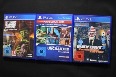 Payday 2 + Stubbs the Zombie + uncharted collection PS4