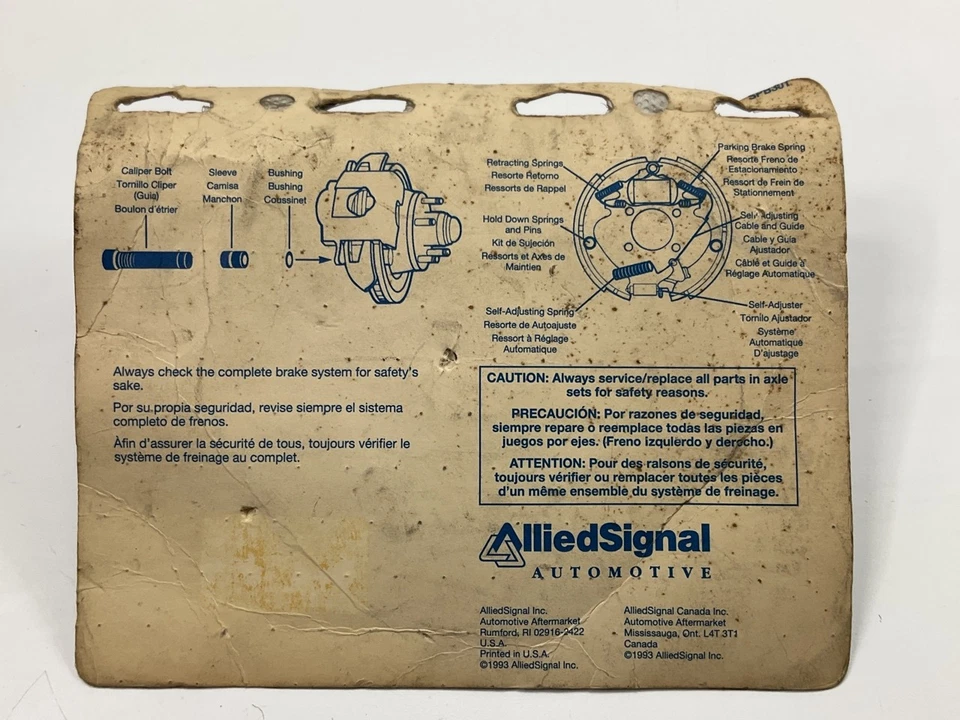 Kit de herrajes de freno de tambor trasero Bendix H7297DP para Toyota Tercel 1986 Foto 3 de 4