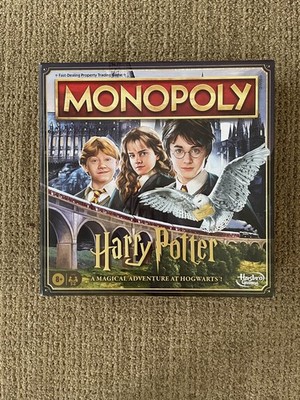 New Sealed! Monopoly Harry Potter Ed Board Game Magical Adventure at Hogwarts!