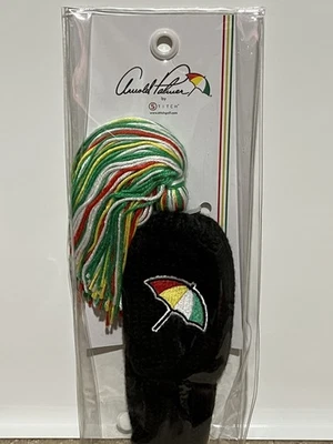 NEW Stitch Arnold Palmer Umbrella logo knit BLACK Pom Pom head cover
