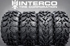 25x8-12 and 25x10-12 ( 6ply ) Full set of Interco Swamp Lite ATV / UTV Tires (4)
