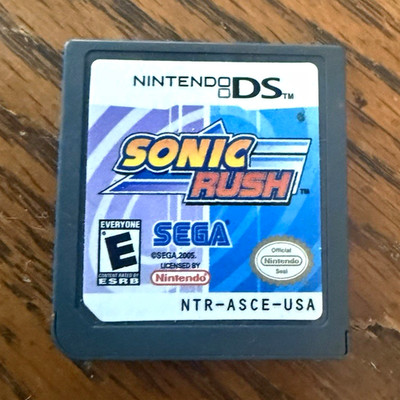 SEGA Sonic Rush Nintendo DS Game E Rated NTSC-U/C 2005 Sonic the Hedgehog