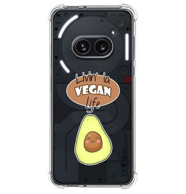 Silikonhülle Antischock Für Nothing Phone 2a 5G Design Vegan Life Zeichnungen