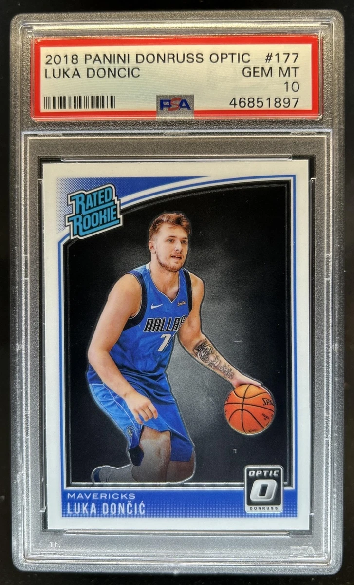 ルカ ドンチッチ Panini Crown e RC PSA 10 Luka Dončić 10 Graded Basketball Rookie Sports Trading Cards