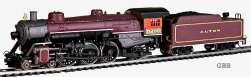 Locomotora IHC escala HO 1:87 CHICAGO & ALTON 4-6-2 DCC READY nueva en caja 25005 | Zustand: New