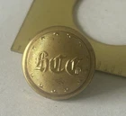 CIVIL WAR PERIOD HARTFORD CITY GUARD 13 Stars Staff Cuff Button