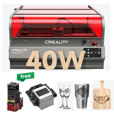 Creality Falcon2 Pro 40W Laser Engraver,240W Output with Integrated Enclosure