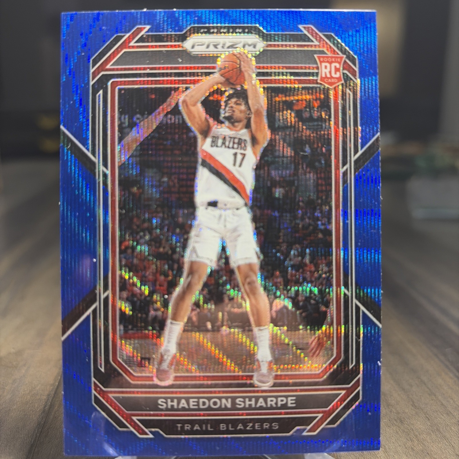 2022-23 Panini Prizm - Shaedon Sharpe #250 Blue Wave Prizm (RC) Flawless 
