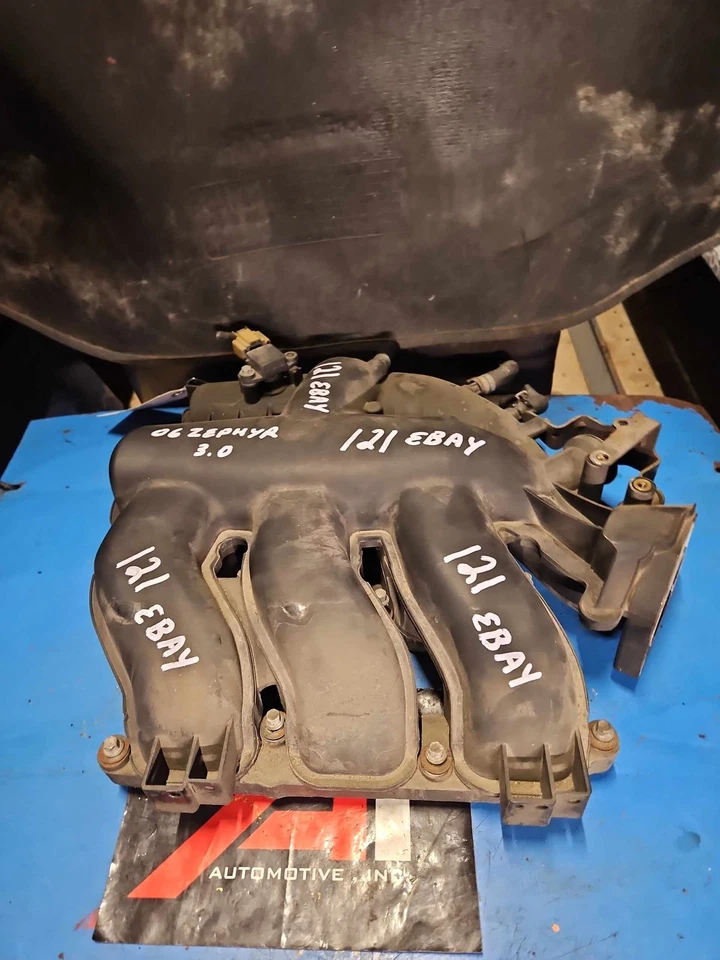 06 LINCOLN ZEPHYR 3,0 L colector de admisión superior con cuerpo de válvula de acelerador OEM Foto 2 de 4