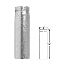 4" x 12" Adjustable Length Selkirk VP Pellet Vent Pipe - 4VP-EZAJ12