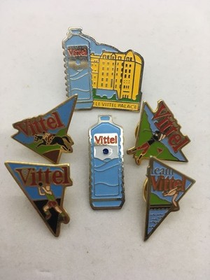 France Vittel Mineral Water 6 Pin Badges Vittel #2769b3