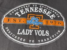 Lady VOLS Gray T Shirt Medium Volunteers