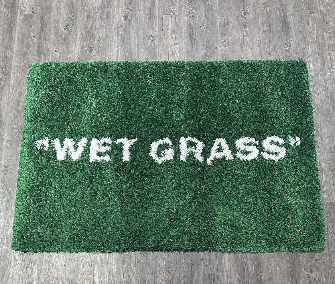 Wet Grass Rug - Tufted Hypebeast Decor - Handmade & Premium - 32 * 20in (80 *