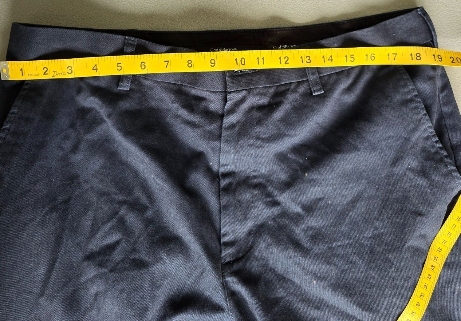 Croft & Barrow Mens Chinos Black Classic Fit Cotton-Blend Comfortable Wear Size image 9