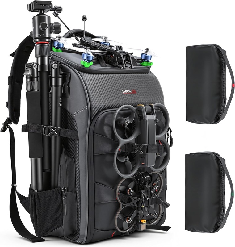 FPV Drone Backpack Travel Camera Case for FPV Racing Quadcopter/DJI Drone/Tripod