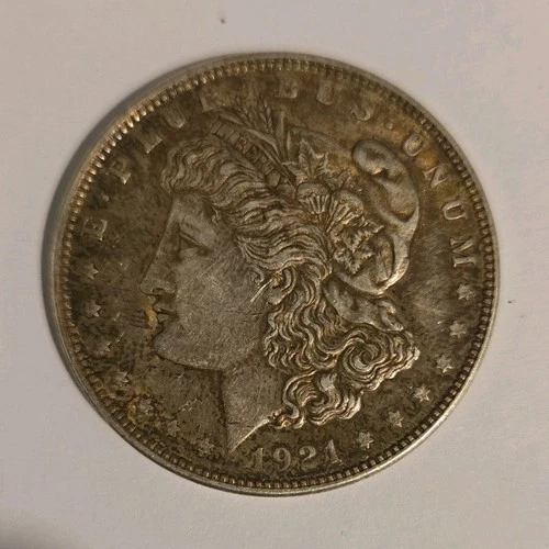 1921 Morgan Silver Dollar $1 Circulated Coin 0.9 Fineness Silver