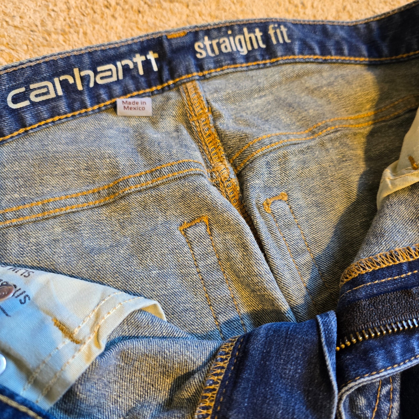 Men’s Carhartt Blue Rugged Flex Relaxed Fit Denim Pants - 31 x 30 image 8