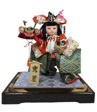 Vintage Japanese Doll Musha Warrior Doll “Kabuto Bearer”1980s.