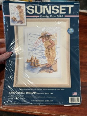 Dimensions Counted Cross Stitch Kit #13730 Sandcastle Dreams New