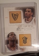 2000-01 SP Game Fl Edit - Auth  Floor Combo C  Webber, K  Martin #C7 (MEM, RC)