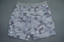Fabletics Shorts Mens Large Gray Camo The Fundamental Short Lined 7" Athletic