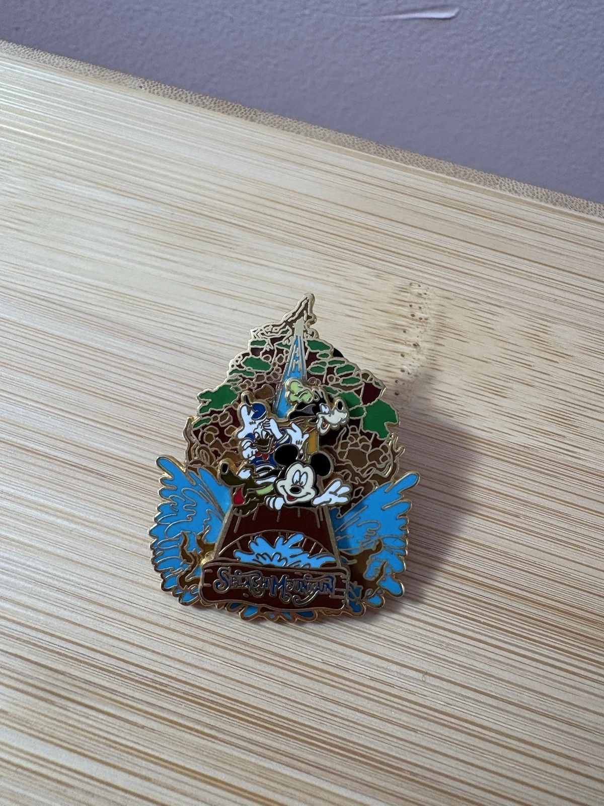 Splash Mountain Ride Slider Disney Pin With Logo 2002