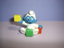 20214 Babyschlumpf mit Bauklötzen Schleich Peyo W. Germany Schlümpfe Smurfs
