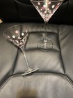 Martini Glasses Pampered Chef Pink White Polka Dot Retired #2294 Set Of  2 — photo 10