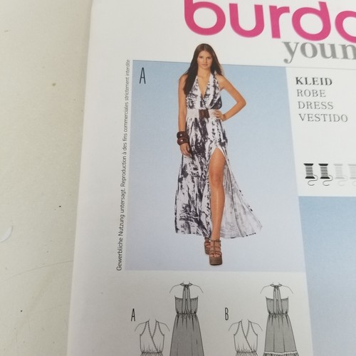 Burda Young 7231 Sewing Pattern Dress Two Styles Size 8-18 Uncut - Picture 2 of 5