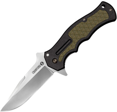 Cold Steel Crawford Model 1 Black & Green Folding Pocket Knife 20MWC
