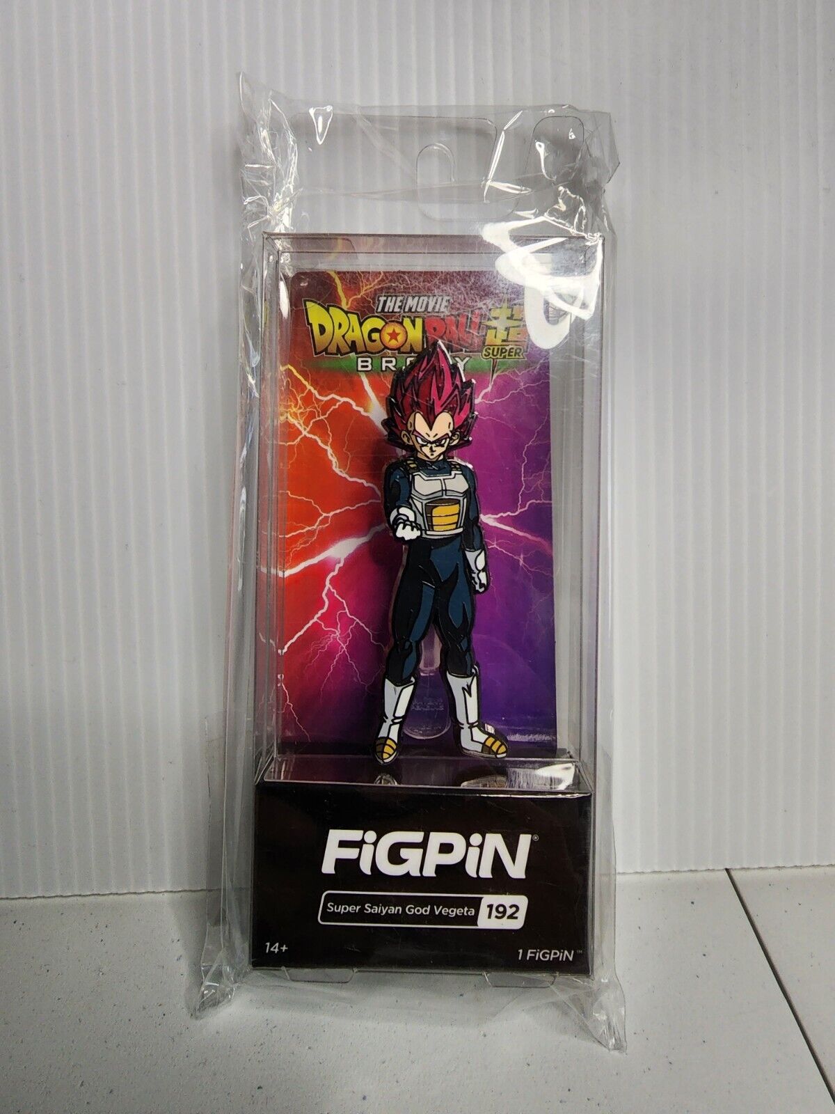 FiGPiN DRAGON BALL SUPER BROLY MOViE SUPER SAiYAN GOD VEGETA #192