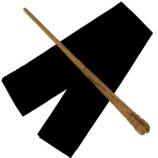10" Legacy Classic Hand Carved Mahogany Wood Magic Wand Witch Wizard w/ Free Bag