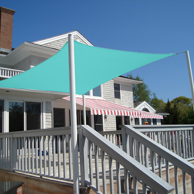Turquoise Custom Rectangle Sun Shade Sail – 8-15 FT – For Patio, Pool, Garden (Hardware Not Included)