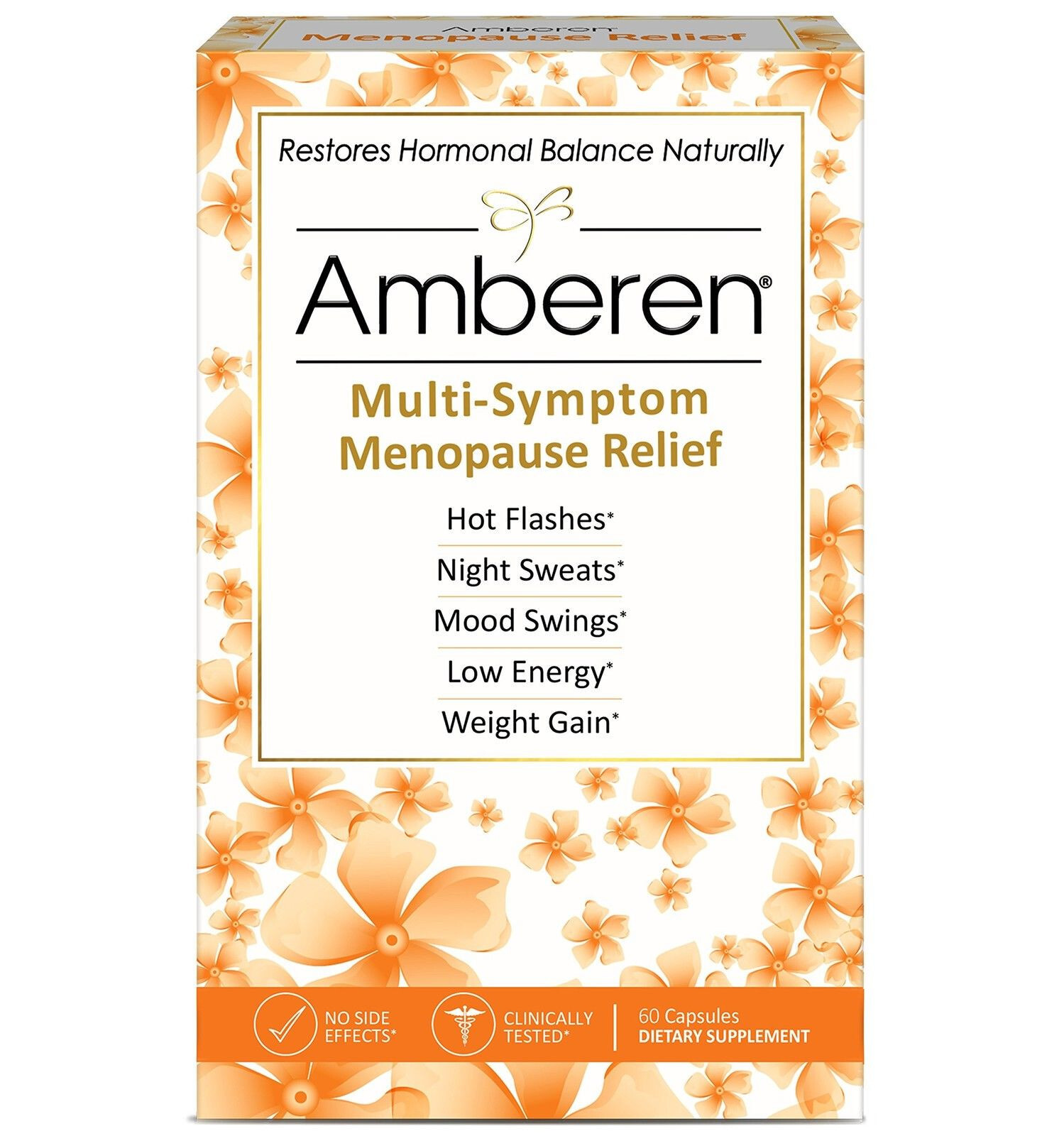 Amberen MultiSymptom Menopause Relief 60 CAPSULES Exp 11/2025