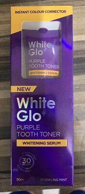 WHITE GLO PURPLE ZAHNTONER ZAHNAUFHELLUNG SERUM 50ML GARANTIERTES ERGEBNIS