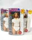 Hanes Classics Women's Panties 12 Pair High Cut Cotton White Underwear Size 8