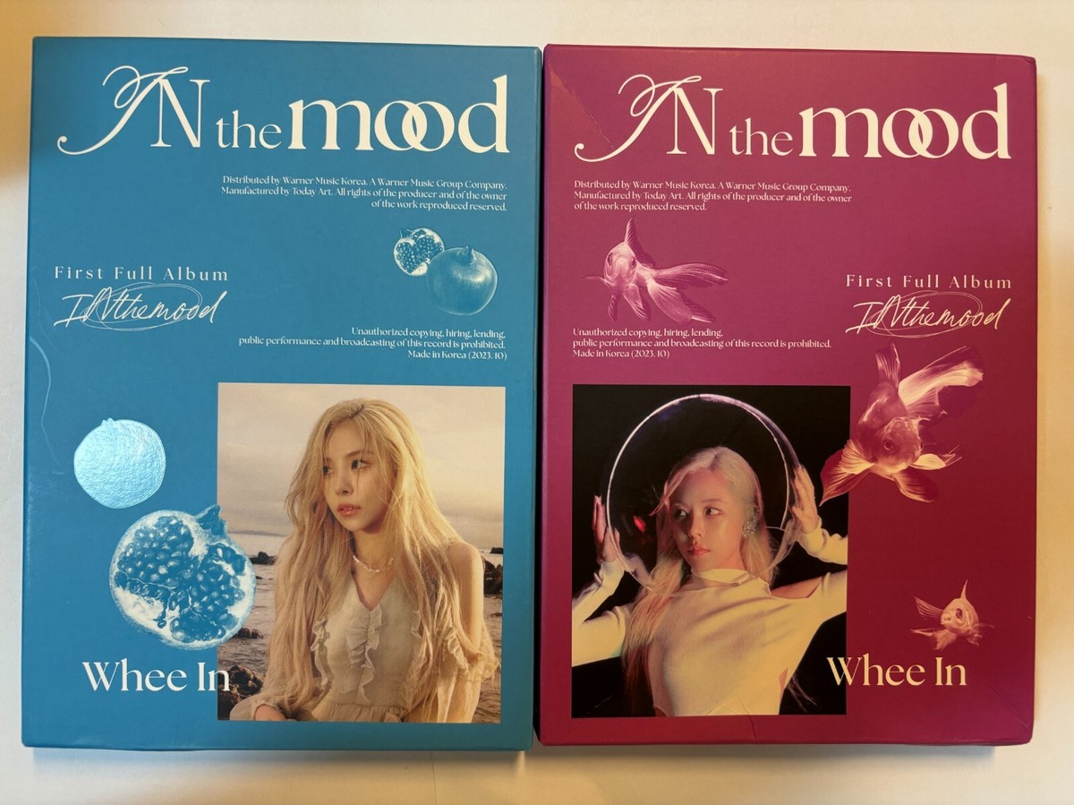 MAMAMOO WHEE IN [IN THE MOOD] Autographed Signed Album Both Ver