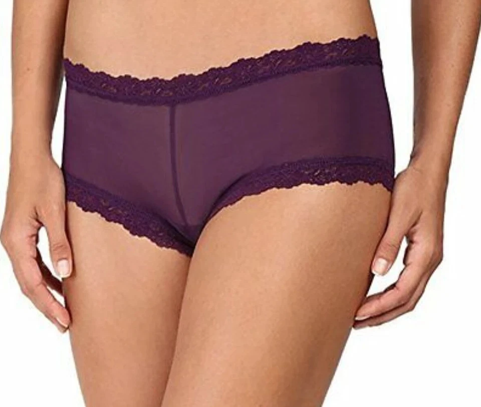 Pantalones Cortos Hanky Panky L92459 Púrpura Clásicos Malla Para Mujer Talla M Foto 3 de 3